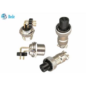 Right Angle Gx12 3 Pin Connector PCB Soldering 90 Degree Pins 3A 200V