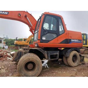 Korea Grab 15T DH150W-7 Doosan Wheel Excavator