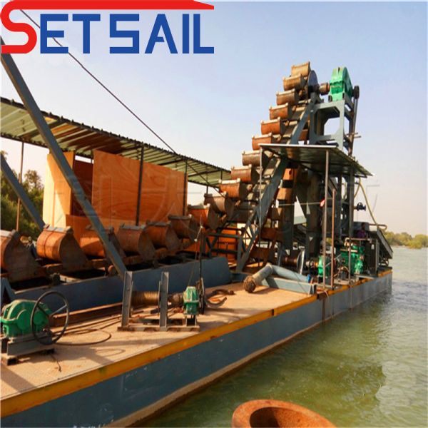 High Capacity Bucket Chain Gold and Diamond Dredger for Sale