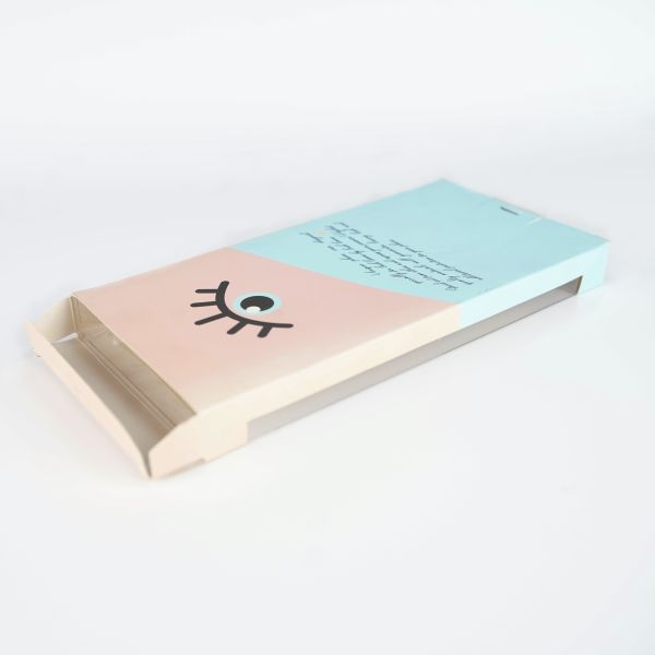 China Custom Makeup Folding Two Tuck Paper Box False Eyelash Box Packaging With Window on sale China Custom Makeup Folding Two Tuck Paper Box False Eyelash Box Packaging With Window on sale