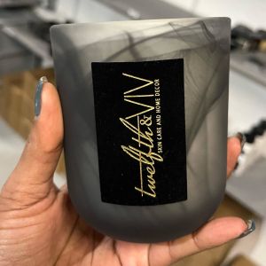 Quality Custom Logo Special Texture Embossed Stickers Various Shapes Luxury Perfume Candle Stickers Labels for sale