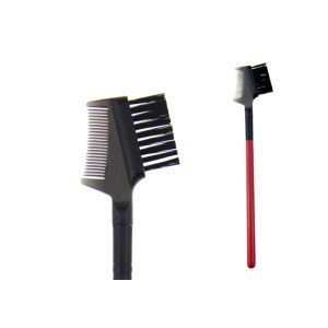 Red Mineral Eyebrow Brush Eyeshadow Blending Brush Ferrule Synthetic Hair