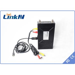HD Video Transmitter 1-3KM Manpack HDMI CVBS AES256 Encryption Two-way Intercom