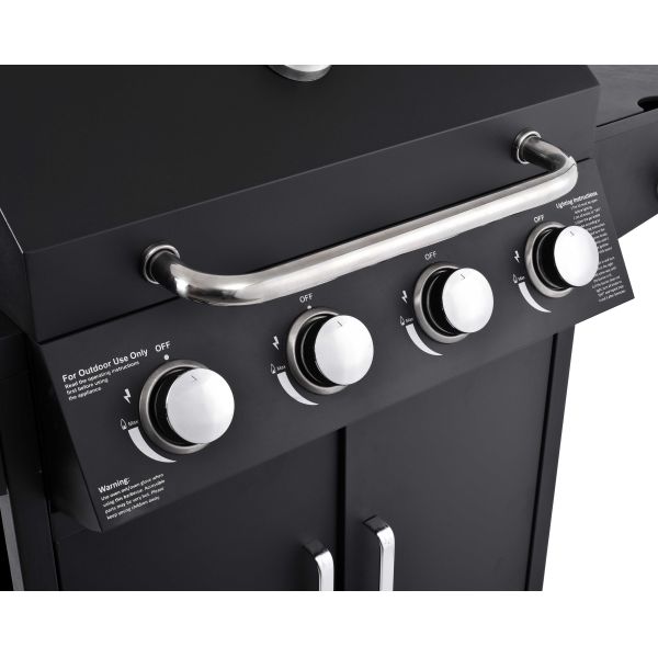 Backyard BBQ Smokeless Portable Outdoor BBQ Gas Grill Smoker with Temperature Control