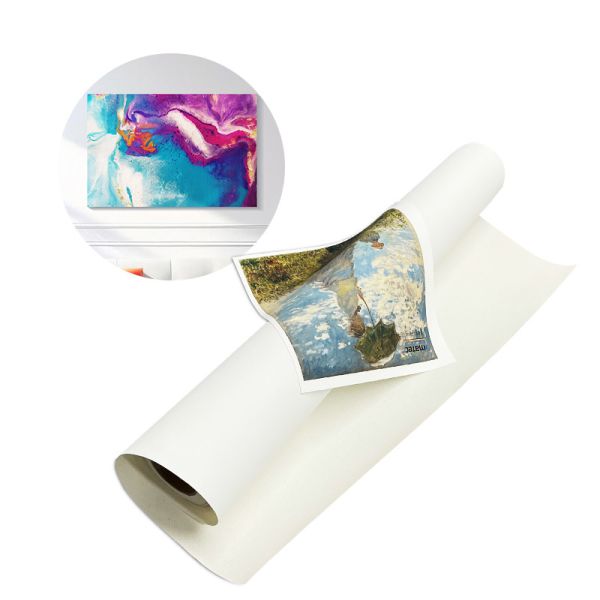 Buy Inkjet PolyCotton Canvas Fabric Glossy Finish Waterproof 400gsm at wholesale prices