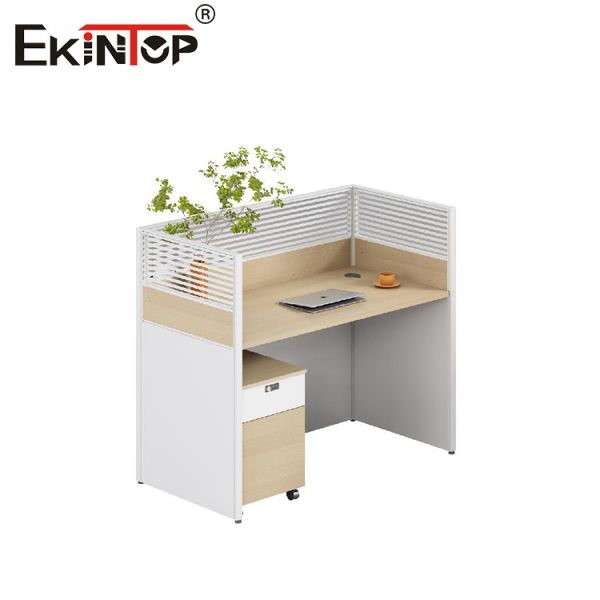 Modern Design Walnut Office Workstation Staff Desk For Office Space