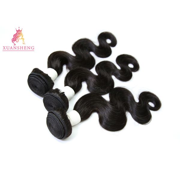 Buy 10A Grade Body Wave Bundle Peruvian Human Hair Natural Color No Chemical at wholesale prices