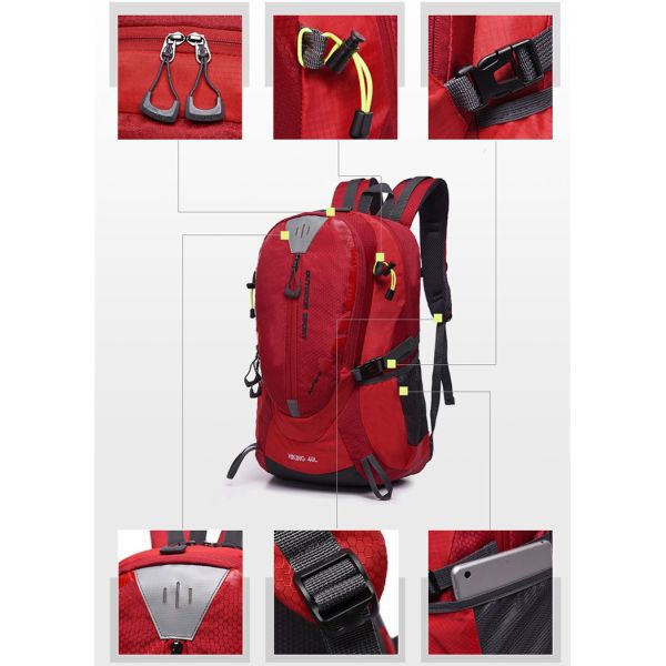 40L Light Waterproof Outdoor Bag Hiking Backpack Travel Camping Mountain Mochila