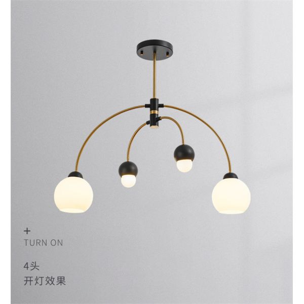 Nordic design creative glass chandelier living room bedroom dining room Willow Chandelier(WH-MI-362)