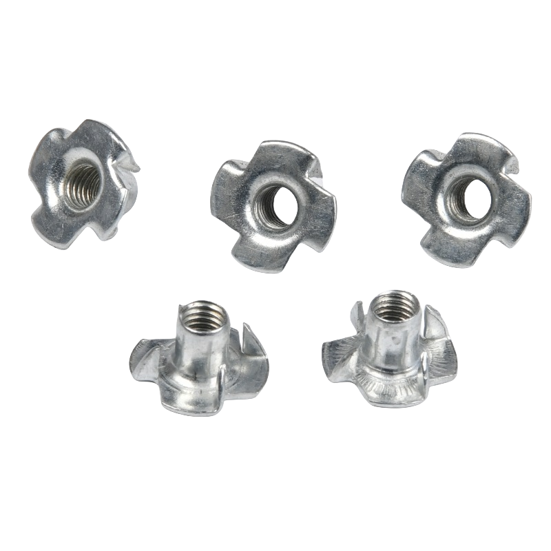 Chrome Plated Steel M3-M10 Oil Gas Measurement System Imperial Inch Blind Pronged Insert Speaker Nut
