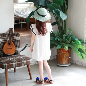 Summer Children'S Clothing Girls Princess Dress Children'S White Beach Dress