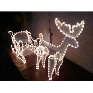 China reindeer sleigh with led lights on sale