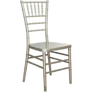 White Plastic Chiavari Banquet Chair Hotel Furniture 41x38x90cm