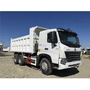 Big Yellow Dump Truck , 6x4 Rigid Tipper Trucks Used In Mining ZZ3257N3847A