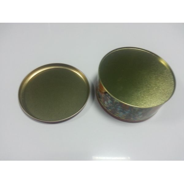 Christmas Cookie Tin Storage Containers , Food Storage Cylindroid Small Tin Boxes