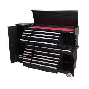 Powder Coating Finish 72 Inch Black Heavy Duty Rolling Tool Chest with Multi