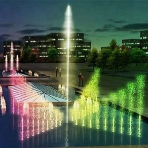 Cast Iron Portable Water Fountain With Colorful Led Light And Stainless Steel