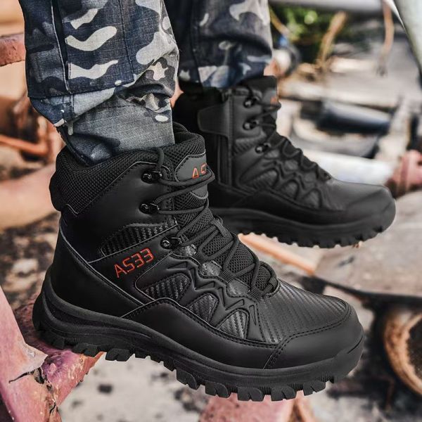 Large Size Tactical Combat Boots Yellow Hiking Shoes For Desert