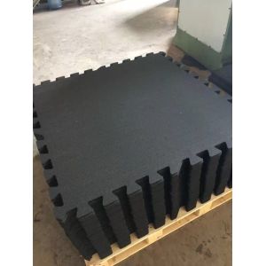 Rinterlocking Foam Gym Mats Black SBR Particles EPDM Star Points