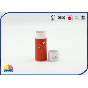 Custom Recycle Cylinder Composite Paper Tube With PVC Film Lid
