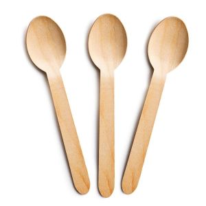 Biodegradable Disposable Wooden Cutlery Set 100% Eco Friendly Compostable Wooden