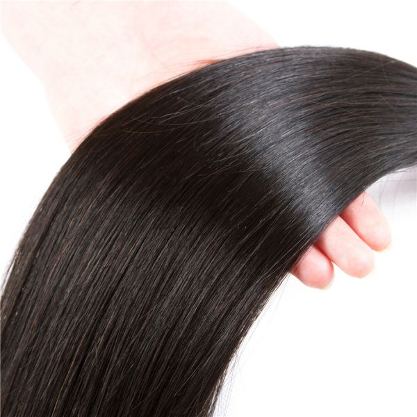 8A Grade 100 Unprocessed Malaysian Straight Hair Bundles For Ladys