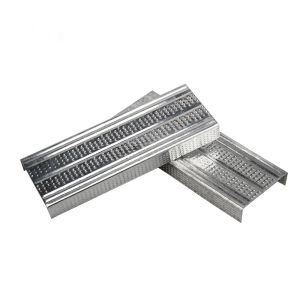 Galvanized Bone Furring Channel Wall Track 50mm Width For Plasterboard Partition