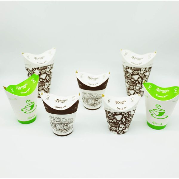 Recyclable Packing PLA Coated Paper Cups , Biodegradable Paper Cups Customized