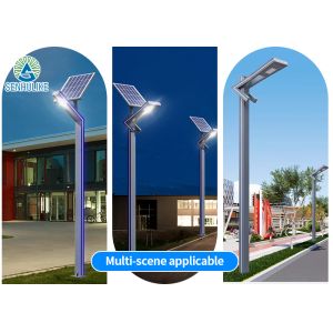 Quality High Pole Integrated Solar Street Lamp LED Bright Waterproof for Outdoor Garden Landscape for sale