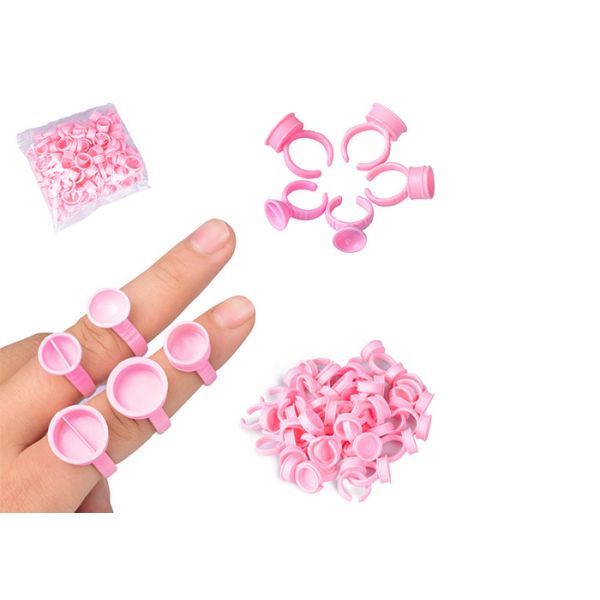Buy Semi Permanent Tattoo Equipment Supplies Pink Ink Ring Holder at wholesale prices