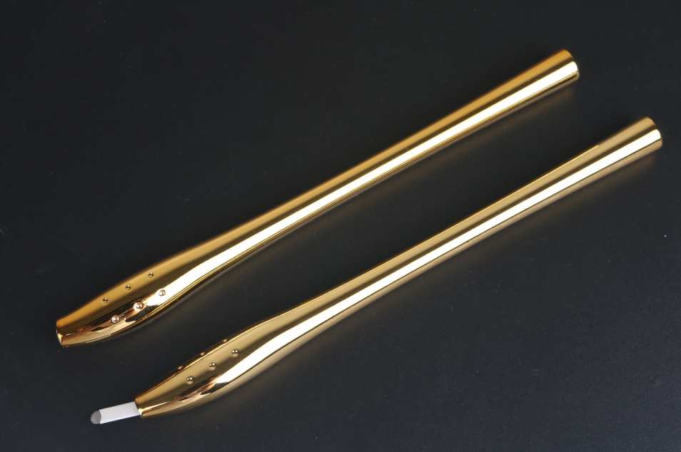 White Handle Microblading Manual Pen U Shape For Lip , Eye - line