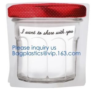 Biodegradable Customized Shaped Food Container Plastic Bag Clear Mason Bottle