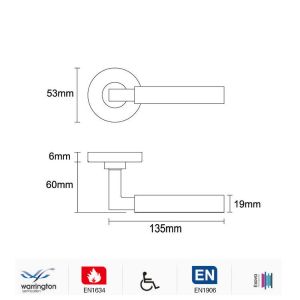 Modern door handles interior use for the commercial application