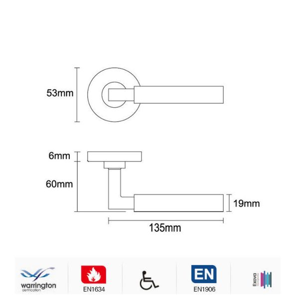 Modern door handles interior use for the commercial application