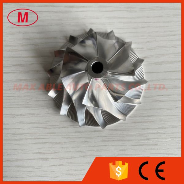 CT26 17291-17010 42.12/64.89mm 7+7 blades high performance Turbocharger milling/Billet compressor wheel for 17201-17010
