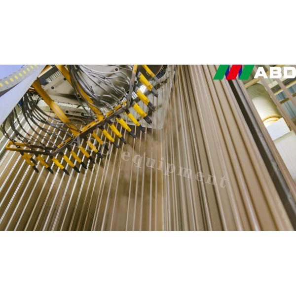 Full Automatic Blasting Metal Powder Coating Line Spraying Surface Pretreatment