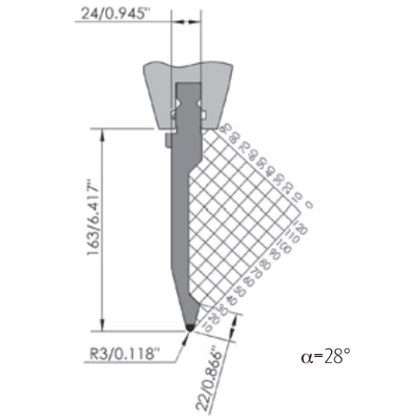 Buy Customized Size Press Brake Die HRC50 Bending Dies For Hydraulic Press at wholesale prices