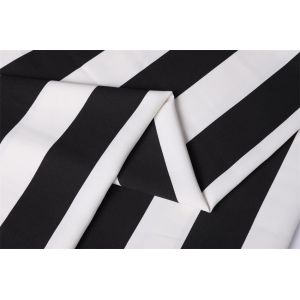 Quality 56&quot; Poly Chiffon Fabric 180Dx180D 180gsm Striped Polyester for sale