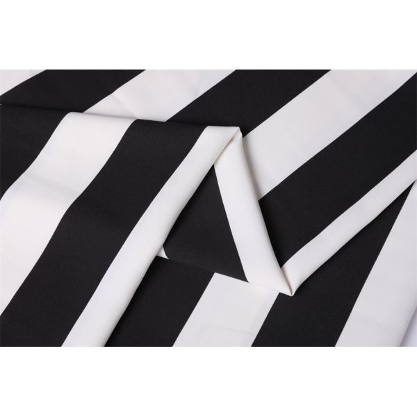 Buy 56" Poly Chiffon Fabric 180Dx180D 180gsm Striped Polyester at wholesale prices