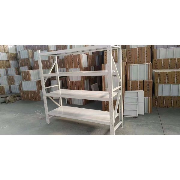Buy Factory Metal Boltless Stacking Rack Industrial Warehouse Storage Racks Shelves For Racking System at wholesale prices