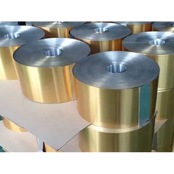 Buy 1100/1030b/3102/8011 Blue And Gold Color Aluminum Foil For Heat Exchange Constructions/Air Conditioners/Refrigerators/Freezers at wholesale prices