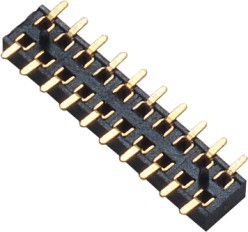 2.00mm Female Header Connector Double Row SMT PA9T Black Board to Wire