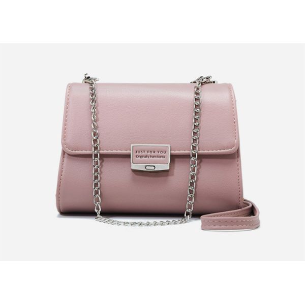 Buy Classy Women Mini Chain Shoulder Bag Pu Leather Material 16 * 12 * 7cm With Buckle at wholesale prices