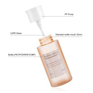 5oz Empty PET Makeup Remover Plastic Bottle Frosted-Master Color Batch