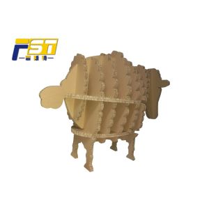 Eco - Friendly Cardboard Box Furniture , Individual Design Foldable Cardboard