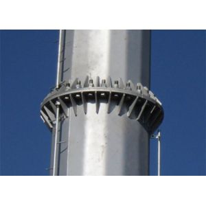 220kv Tubular Transmission Tower , Electricity Pole Polygon Overhead Line Tower