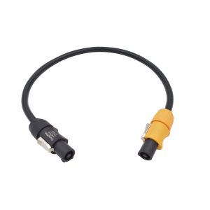 Male 3 Pin Waterproof Power Connector Outdoor With Black Output