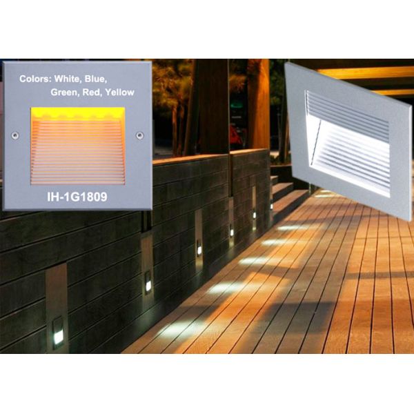 Square Led Mounted Wall Light Recessed 120 Degree Led Stair Lighting