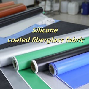 Silicone Coated Fiberglass Fabric 400 g/sqm, 0.3mm Thickness