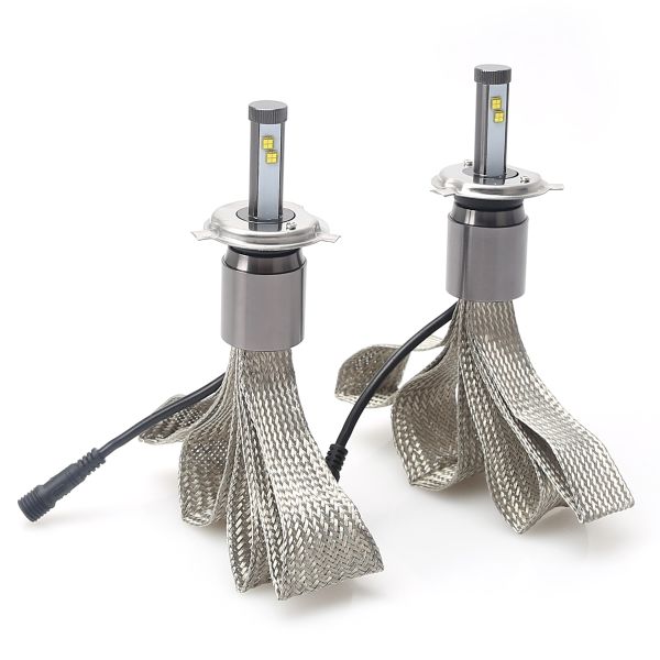 60W 7200LM Led Replacement Headlights , High Low H4 Led Car Headlamp Bulbs